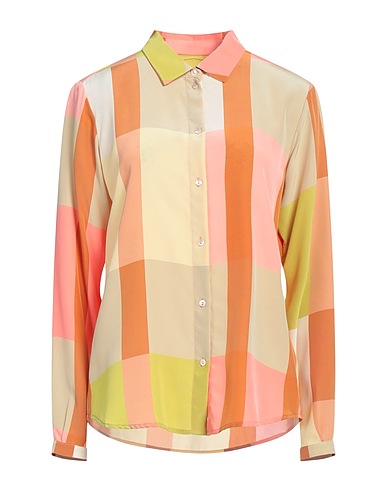 MOMONÍ Checked shirt Beige 100% Silk