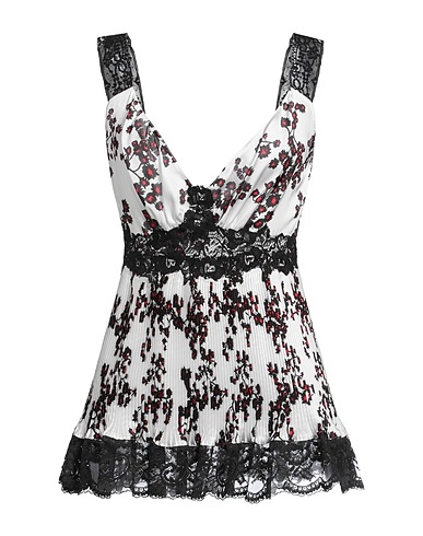 RABANNE Camisole White 100% Polyester, Nylon, Elastane, Rayon, Cotton