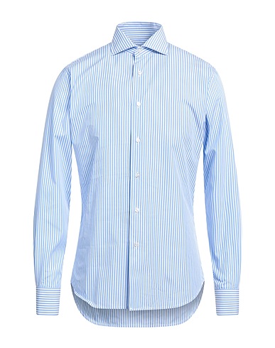 BROUBACK Striped shirt Azure 100% Cotton