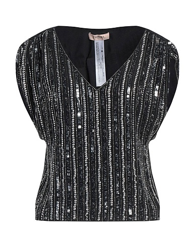 TWINSET Top Schwarz 100% Viskose, Polyester