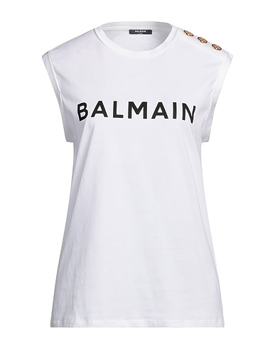BALMAIN T-shirt White 100% Cotton