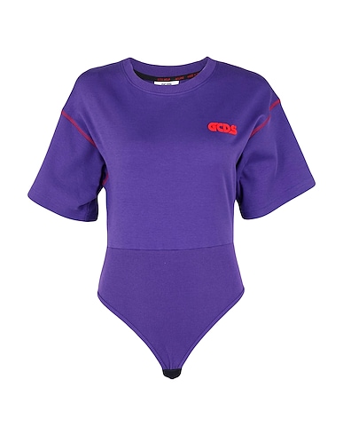 GCDS Bodysuit VIOLA SCURO 100% Cotton