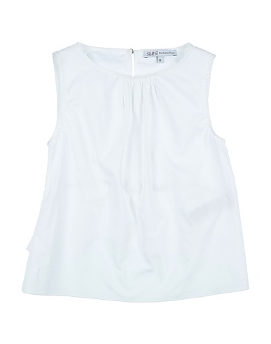 PATRIZIA PEPE Top White 97% Cotton, 3% Elastane