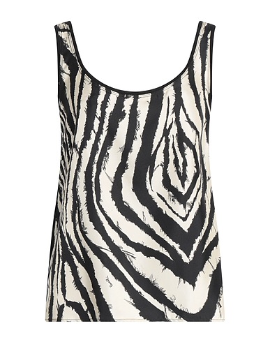ROBERTO CAVALLI Silk top Ivory 100% Silk, Cotton