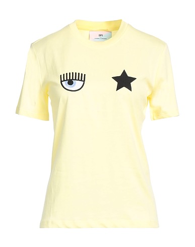CHIARA FERRAGNI T-shirt Giallo 100% Cotone