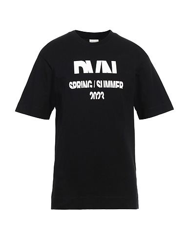 DRIES VAN NOTEN T-shirt Μαύρο 100% Βαμβάκι