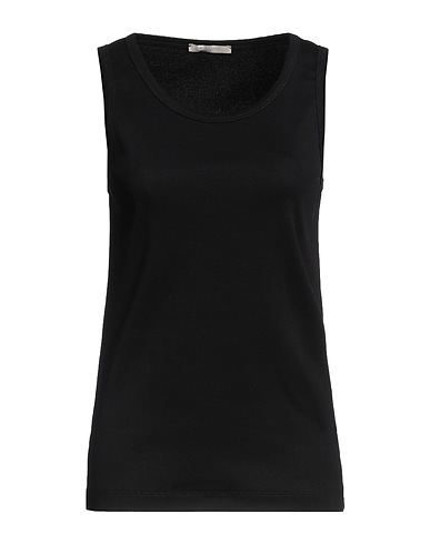 CIRCOLO 1901 Vest Black 95% Cotton, 5% Elastane