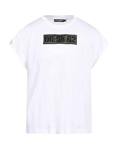 DOLCE&GABBANA T-shirt White 100% Cotton, Polyester, Viscose