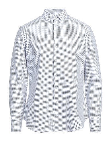 GIORGIO ARMANI Hemd mit Muster Weiß 100% Baumwolle