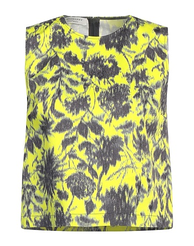 PHILOSOPHY di LORENZO SERAFINI Top Lime green 96% Cotton, 4% Elastane