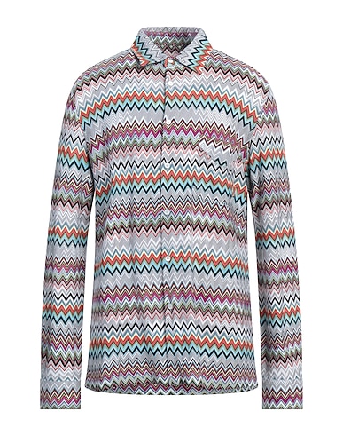 MISSONI Patterned shirt White 58% Cotton, 42% Viscose
