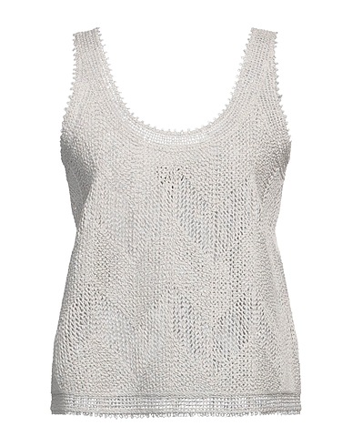 GIORGIO ARMANI Top Grigio 100% Cotone