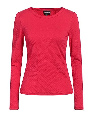 GIORGIO ARMANI T-shirt Coral 61% Viscose, 30% Polyamide, 7% Cashmere, 2% Elastane