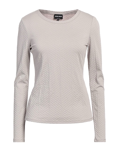 GIORGIO ARMANI T-shirt Taupe 61% Viscose, 30% Polyamide, 7% Cashmere, 2% Elastane