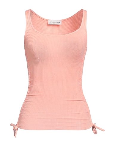 FAITH CONNEXION Vest Light pink 96% Cotton, 4% Elastane