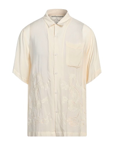 MAHARISHI Shirts Cream 100% Cupro
