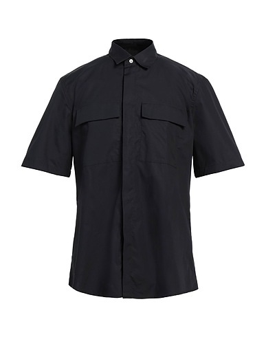 LOW BRAND Solid colour shirt Black 100% Cotton
