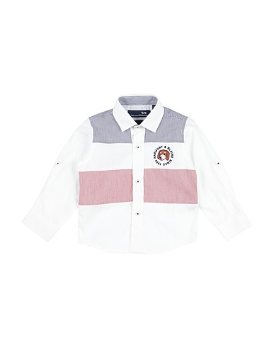 HARMONT & BLAINE Patterned shirt White 100% Cotton