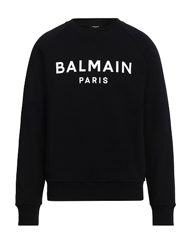 BALMAIN Sweatshirt Black 98% Cotton, 2% Elastane