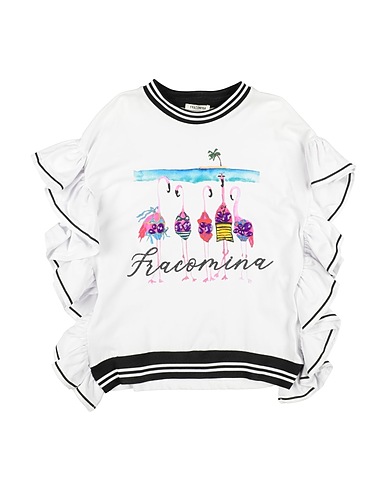 FRACOMINA MINI T-shirt White 95% Cotton, 5% Elastane