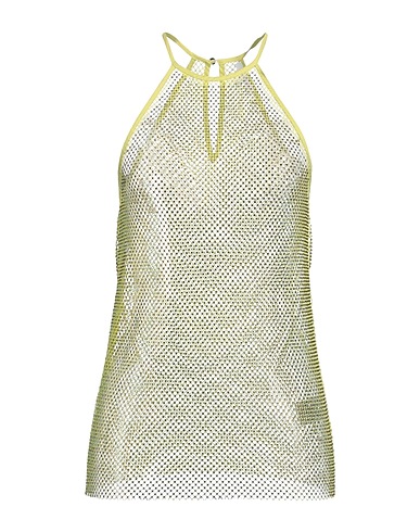 PATRIZIA PEPE Top Lime green 96% Polyester, 4% Elastane, Glass