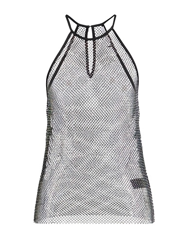 PATRIZIA PEPE Top 96% Polyester, 4% Élasthanne, Verre