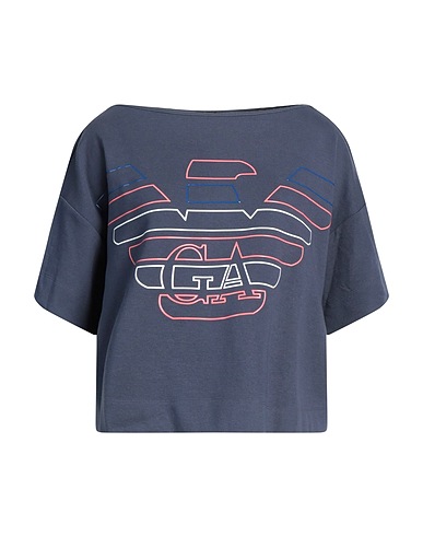 EMPORIO ARMANI T-shirt Navy 93% Cotton, 7% Polyamide