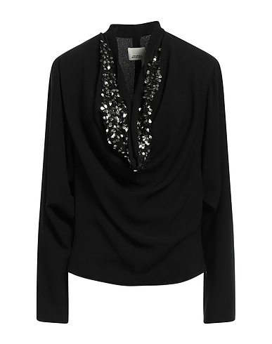 ISABEL MARANT Top Black 71% Acetate, 29% Polyester