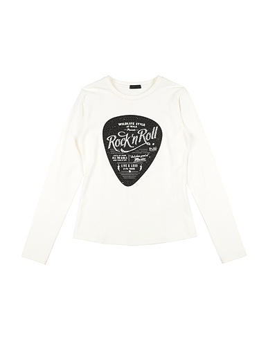 FUN & FUN T-shirt White 95% Cotton, 5% Elastane