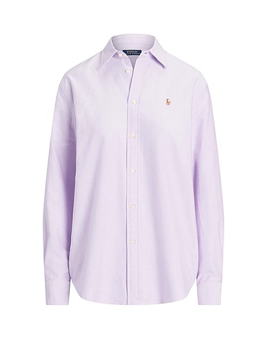POLO RALPH LAUREN Solid colour shirts & blouses  RELAXED FIT COTTON OXFORD SHIRT 
 Lilac 100% Cotton