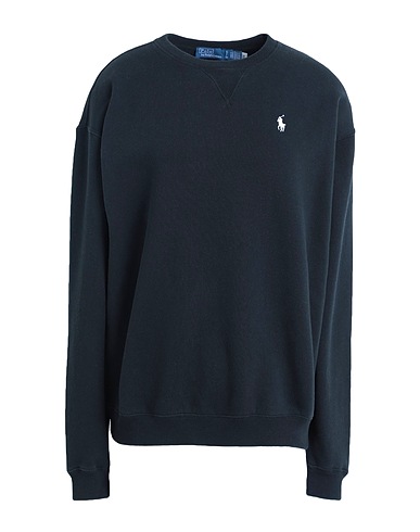 POLO RALPH LAUREN Sweatshirt  FLEECE CREWNECK SWEATSHIRT 
 Black 83% Cotton, 17% Polyester
