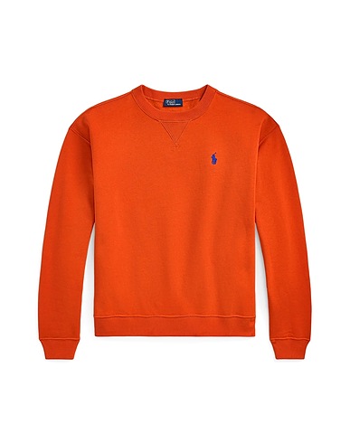 POLO RALPH LAUREN Sweatshirt  FLEECE CREWNECK SWEATSHIRT 
 Orange 83% Cotton, 17% Polyester