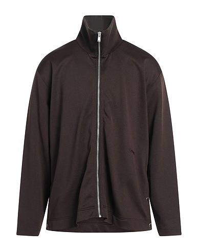 LANVIN Sweatshirt Dark brown 62% Polyester, 28% Cotton, 10% Polyamide