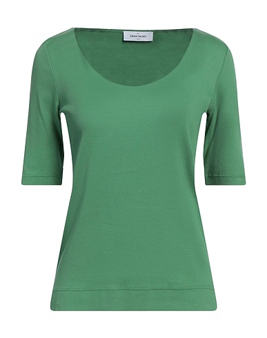GRAN SASSO Basic T-Shirt Green 94% Cotton, 6% Elastane