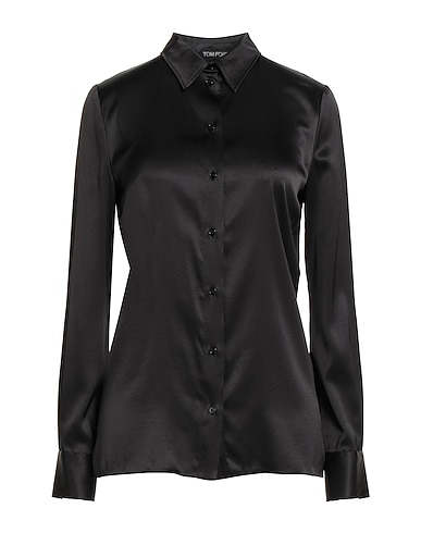 TOM FORD Solid colour shirts & blouses 94% Silk, 6% Elastane