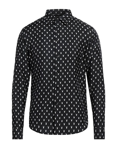 AMIRI x PLAYBOY Рубашка с рисунком Чёрный 100% Шелк