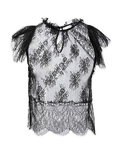 PINKO Top Black 63% Polyamide, 37% Viscose