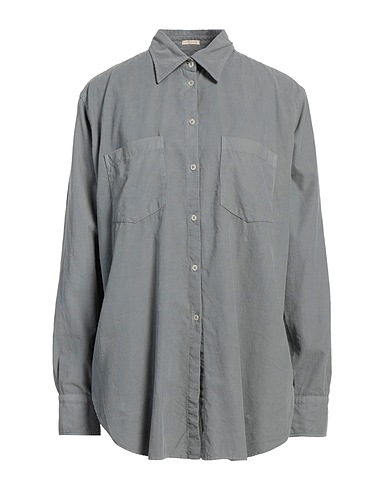 MASSIMO ALBA Solid colour shirts & blouses Grey 100% Cotton