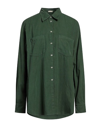 MASSIMO ALBA Solid color shirts & blouses Green 100% Cotton