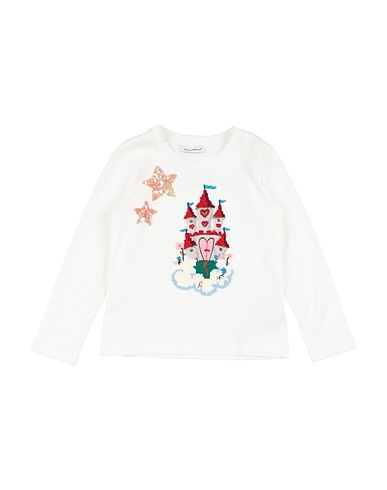 DOLCE&GABBANA T-shirt White 100% Cotton, Wool, Polyester, Acrylic, Viscose