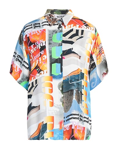 ICE PLAY Patterned shirts & blouses Orange 100% Viscose