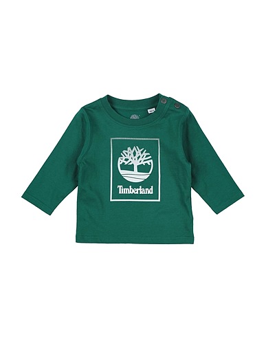 TIMBERLAND T-shirt Green 98% Cotton, 2% Elastane