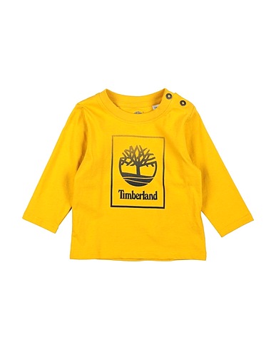 TIMBERLAND T-shirt Mustard 98% Cotton, 2% Elastane