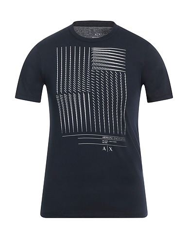 ARMANI EXCHANGE T-shirt Blu notte 100% Cotone