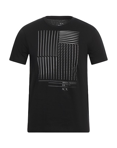 ARMANI EXCHANGE T-shirt Nero 100% Cotone