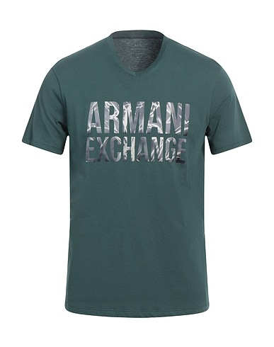 ARMANI EXCHANGE T-Shirt Dunkelgrün 100% Baumwolle