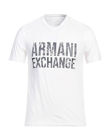 ARMANI EXCHANGE T-shirt Bianco 100% Cotone
