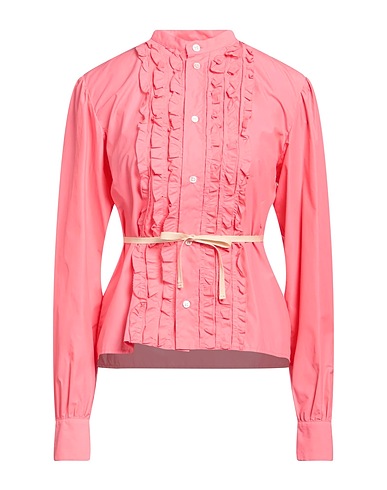 PLAN C Solid colour shirts & blouses 53% Polyamide, 47% Cotton