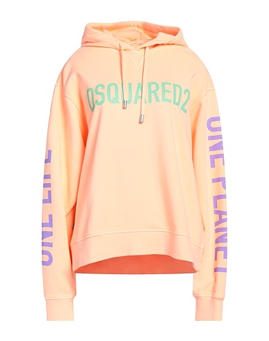 DSQUARED2 Hooded track jacket  ONE LIFE ONE PLANET Salmon pink 100% Cotton