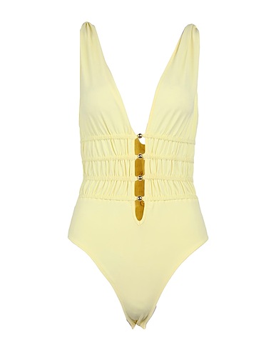 MAJE TOPWEAR Giallo pastello 83% Poliammide, 17% Elastan, Viscosa